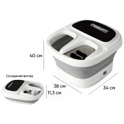 Масажна ванна для ніг EasyFit з підігрівом, масажер для стоп електричний