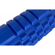 Масажний ролик EasyFit Grid Roller 33 см v.1.1 міцний масажер (синій)