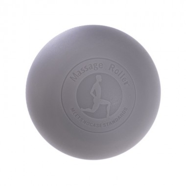 Массажный мячик EasyFit каучук 6.5 см серый