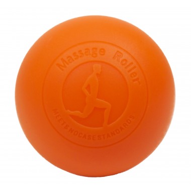 Массажный мячик EasyFit каучук 6.5 см оранжевый