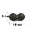 Масажний м'ячик подвійний EasyFit EPP DuoBall 16x8 см