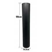 Массажный ролик EasyFit Foam Roller 90 см Черный