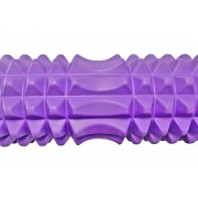 Масажний ролик EasyFit Grid Roller 33 см v.1.2 Фіолетовий