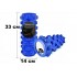 Масажний ролик EasyFit Grid Roller PRO 33 см Синій Масажний ролик EasyFit Grid Roller PRO 33 см Синій