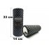 Масажний ролик EasyFit Grid Roller Light 33 см Чорний Масажний ролик EasyFit Grid Roller Light 33 см Чорний