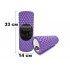 Масажний ролик EasyFit Grid Roller Light 33 см Фіолетовий