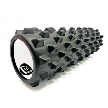 Массажный ролик EasyFit Grid Roller PRO 45 см Черный