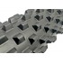 Массажный ролик EasyFit Grid Roller PRO 45 см Черный