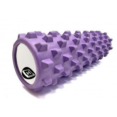 Масажний ролик EasyFit Grid Roller PRO 45 см Фіолетовий