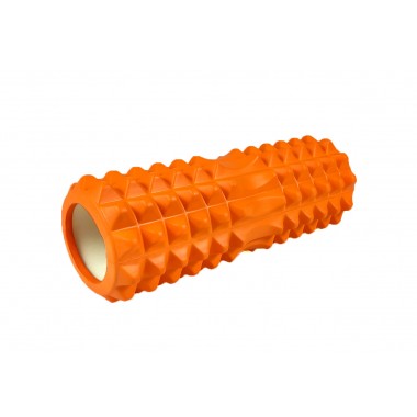 Масажний ролик EasyFit Grid Roller 33 см v.1.2 Помаранчевий