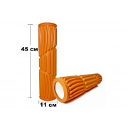 Массажный ролик EasyFit Dozer 45 см Оранжевый