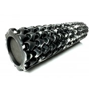 Массажный ролик EasyFit Plexus 45 см Черный-белый