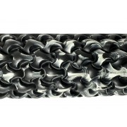 Массажный ролик EasyFit Plexus 45 см Черный-белый