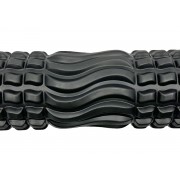 Массажный ролик EasyFit Wavyspines 33 см Черный