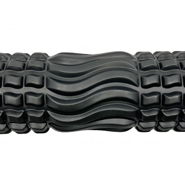 Массажный ролик EasyFit Wavyspines 33 см Черный