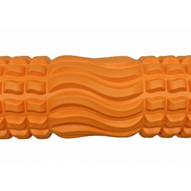 Масажний ролик EasyFit Wavyspines 33 см Помаранчевий