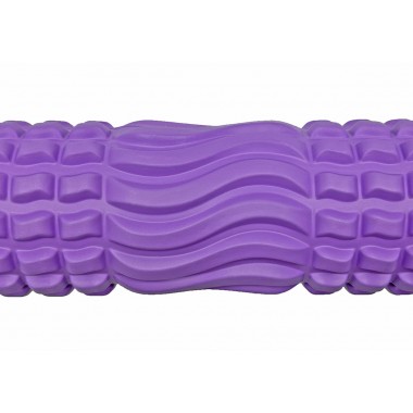 Массажный ролик EasyFit Wavyspines 33 см Фиолетовый