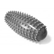 Массажный ролик Almond EasyFit овальный з шипами серый