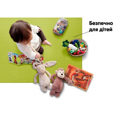 Татами мат EasyFit SwallowTail (60х60 см) пазл ласточкин хвост желтый