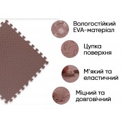 Татамі мат EasyFit SwallowTail (60х60 см) пазл хвіст ластівки коричневий