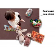 Татамі мат EasyFit SwallowTail (60х60 см) пазл хвіст ластівки коричневий