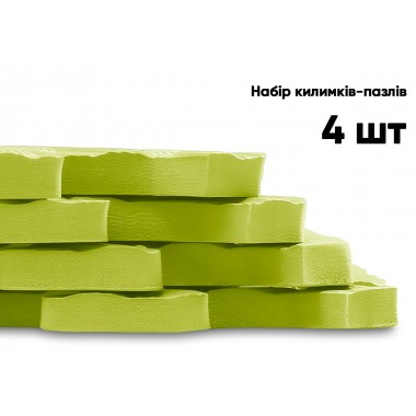 Татами мат EasyFit SwallowTail (60х60 см) пазл ласточкин хвост желтый
