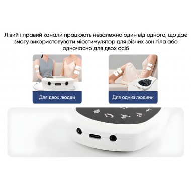 Міостимулятор з підігрівом EasyFit Pro ActivePulse імпульсний масажер для м'язів + Чохол