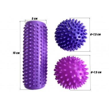 Набір для масажу та МФР EasyFit PVC Set-2 у сумочці