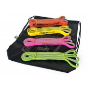 Набор двухслойных резинок для подтягиваний EasyFit Premium 2-45 кг (4 шт)