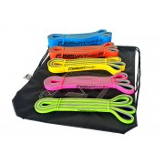 Набор двухслойных резинок для подтягиваний EasyFit Premium 2-63 кг (5 шт)