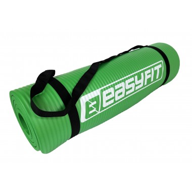Коврик для фитнеса и йоги EasyFit NBR 10 мм Зеленый