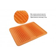 Ортопедичний масажний килимок для стоп EasyFit Acupoint з шипами помаранчевий