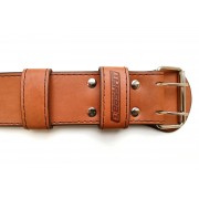 Пояс атлетичний EasyFit DeciBelt (шкіра) коричневий 2XL