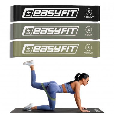 Резинки для фітнесу EasyFit MonoBand набір 3 шт