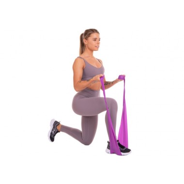 Стрічка латексна EasyFit 0.65 мм для пілатеса та йоги червона