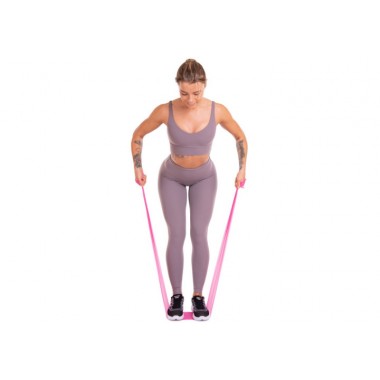 Стрічка латексна EasyFit 0.65 мм для пілатеса та йоги червона