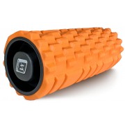 Масажний ролик EasyFit Grid Roller 33 см v.1.1 міцний масажер (помаранчевий)