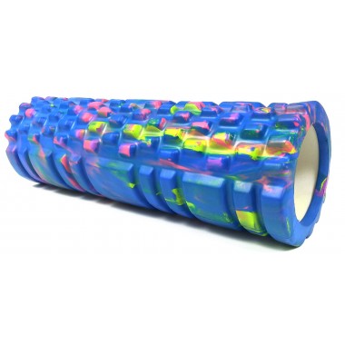 Массажный роллер EasyFit Grid Roller Multi 30 см синий
