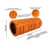 Масажний ролик EasyFit Solid Roller v.1.1s 33 см помаранчевий