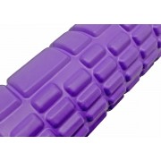 Массажный роллер EasyFit Solid Grid Roller Mini 30 см фиолетовый