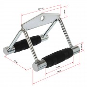 Ручка для нижньої тяги подвійна EasyFit (обгумовані ручки)