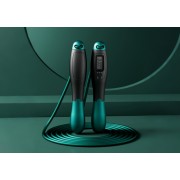 Скоростная скакалка со счетчиком EasyFit черный-зеленый