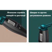 Скоростная скакалка со счетчиком EasyFit черный-зеленый