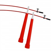 Скоростная скакалка EasyFit Speed Cable Rope 3 м для бокса красная
