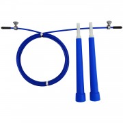 Скоростная скакалка EasyFit Speed Cable Rope 3 м для похудения, синяя