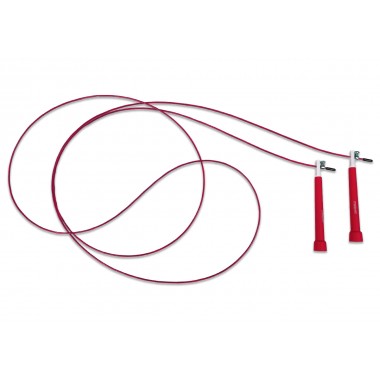 Швидкісна скакалка EasyFit Speed Cable Rope 3 м зі стальним тросом червона