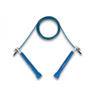 Скоростная скакалка EasyFit Speed Cable Rope 3 м со стальным тросом синяя