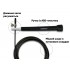 Скоростная скакалка EasyFit Speed Cable Rope 3 м со стальным тросом черная