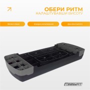 Степ-платформа EasyFit Step-B 2-ступенчатая серая