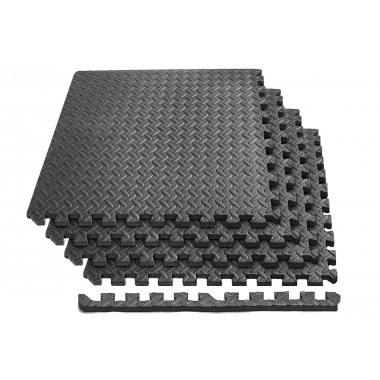 Татами мат EasyFit SwallowTail-2 4 шт (60х60х2 см) пазл ласточкин хвост с бортиком